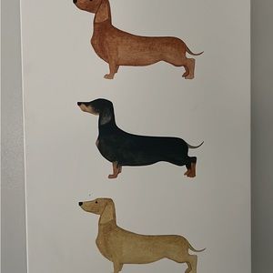 Dachshund canvas print 11x17